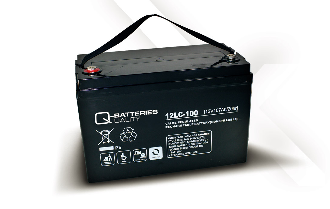 Q-Batteries 12LC-100 / 12V - 107Ah AGM Akku