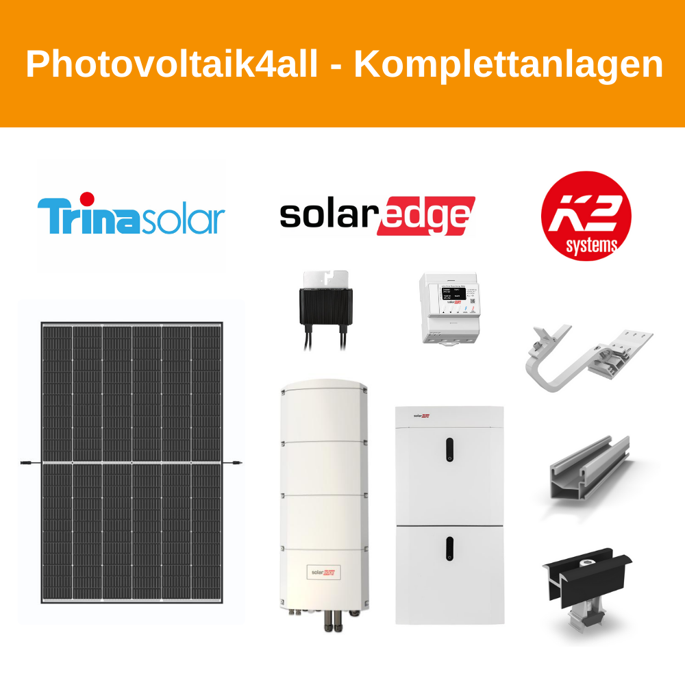 12 kWp Trina Vertex PV-Anlage + SolarEdge Home Hub Wechselrichter + Home Battery