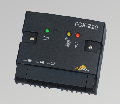 SunWare FOX-220 Solarladeregler LCD, 20A, 12V/24V